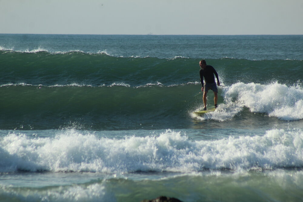 Male Surfing