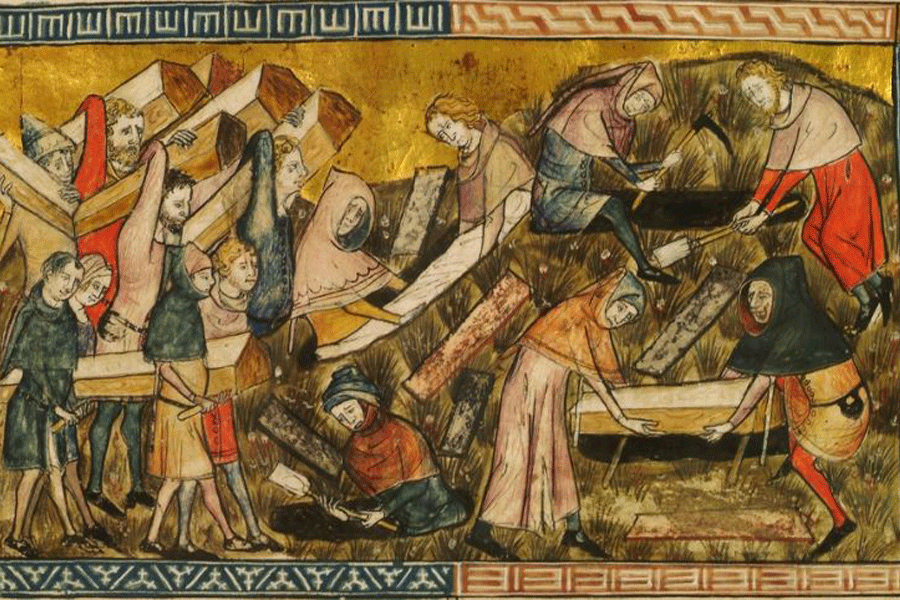 Medieval Crowd Painting