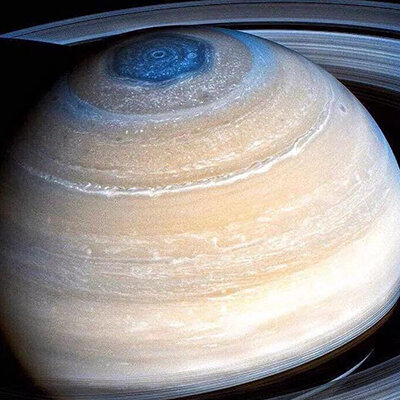 Saturn North Pole Image