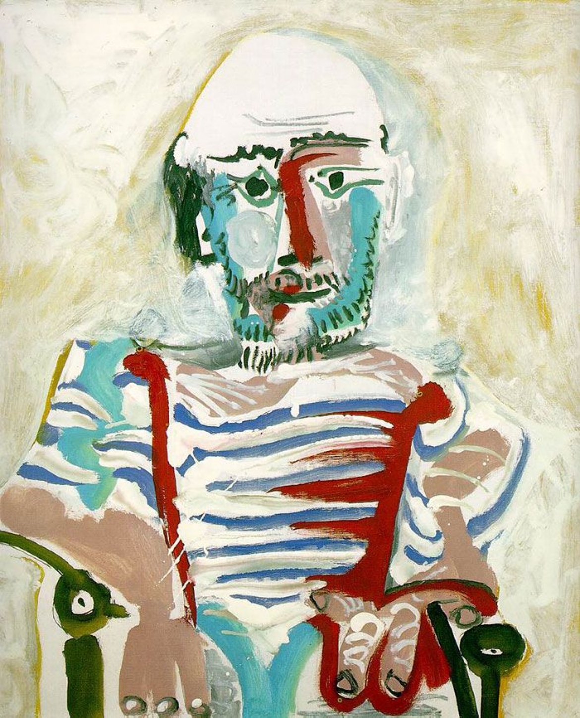 Seated Male Expressionist Portrait