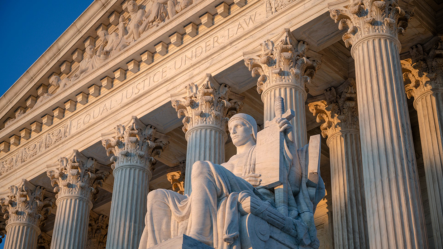 Supreme Court Building with Sculpture