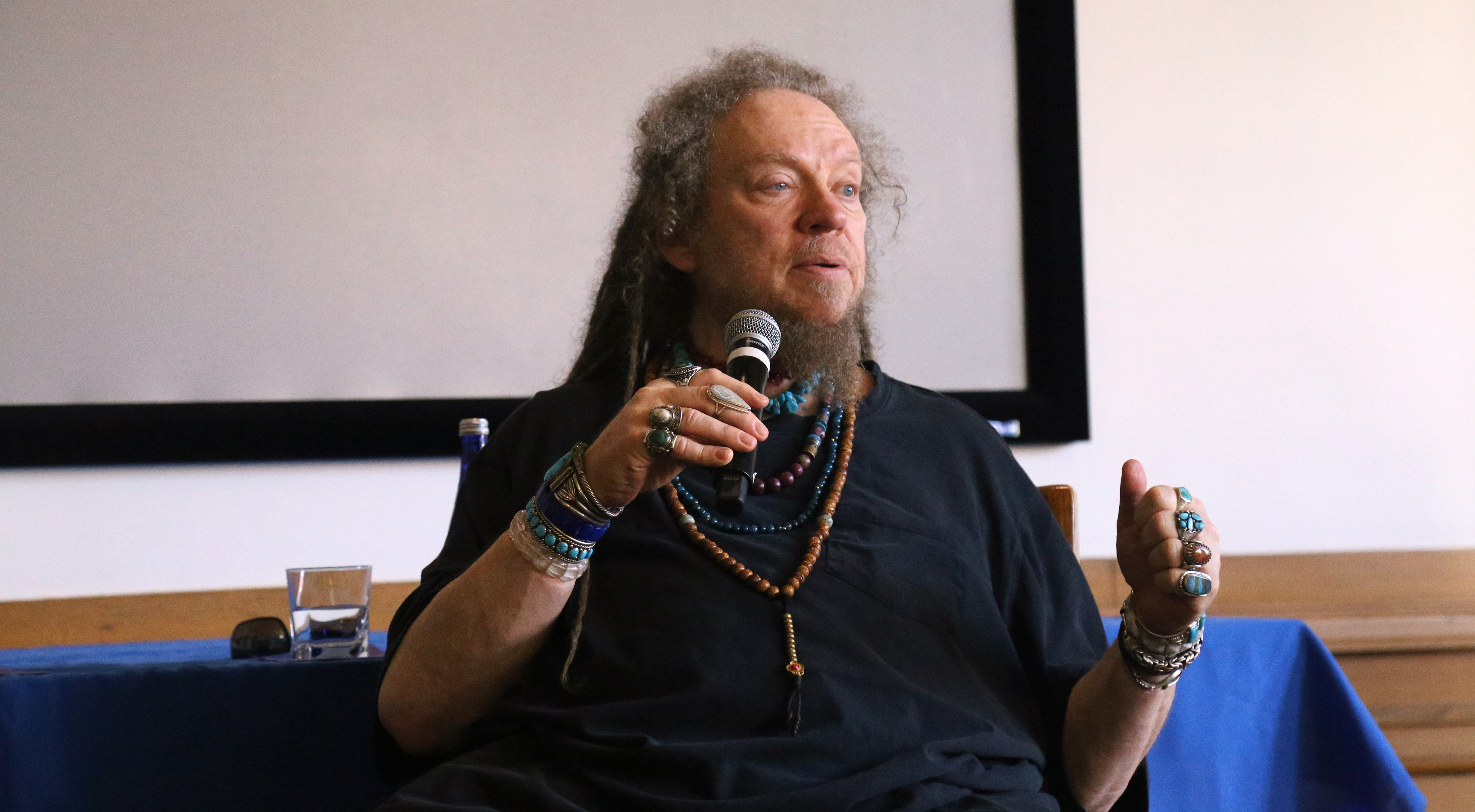 Jaron Lanier in Conversation at UC Berkeley, photo by Eric Kotila
